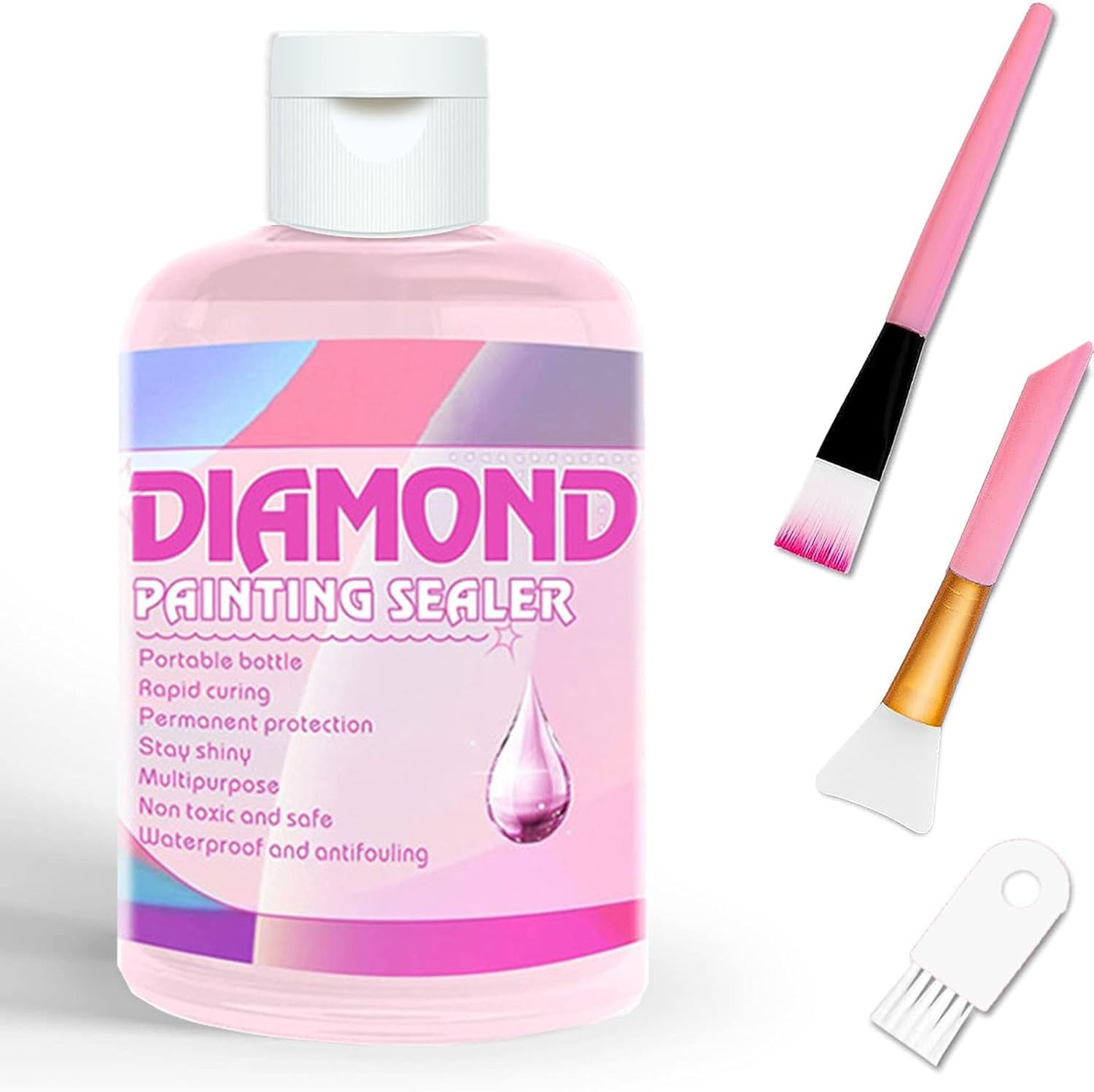 Amazon.co.jp: ダイヤモンドアート 仕上げ剤 120ml 新型 糊 接着剤 速